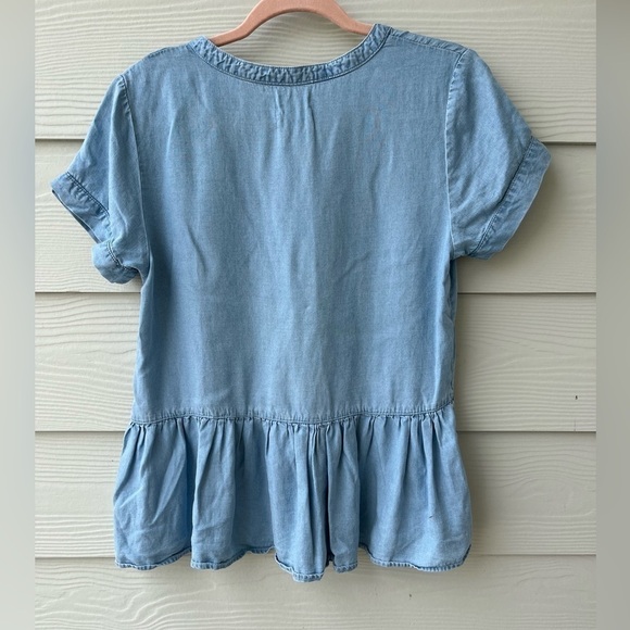 🌸Harper peplum 100% cotton top size small - Picture 2 of 4